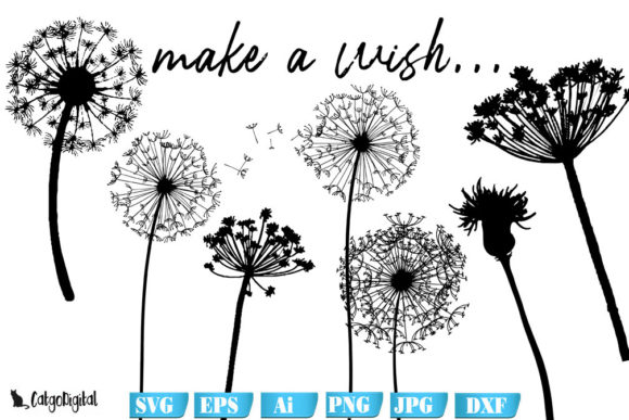 Download Dandelion Clipart Wild Flower Silhouette - Silhouette Collection