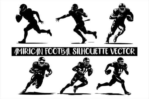 Download American Football Silhouette Vector - Silhouette Collection