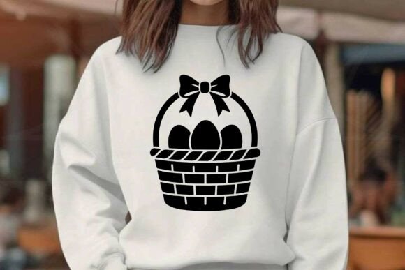 Download Free Easter Decorative Basket Silhouette - Silhouette Collection