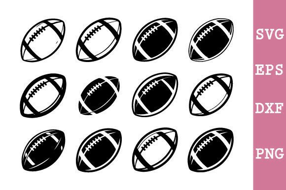 Download American Football Silhouette SVG Bundle - Silhouette Collection