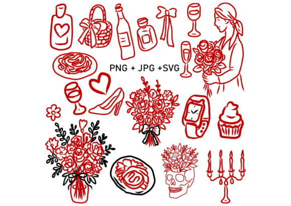 Download Hand Drawn Wedding Floral SVG Clipart - Wedding floral svg Collection