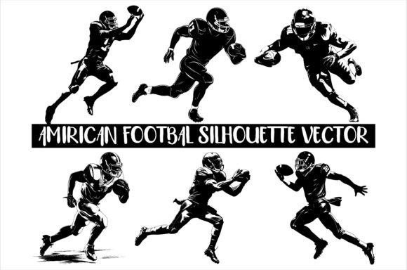 Download American Football Silhouette Vector - Silhouette Collection