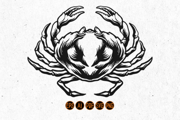 Download Silhouette Crab SVG Isolated Clipart - Silhouette Collection