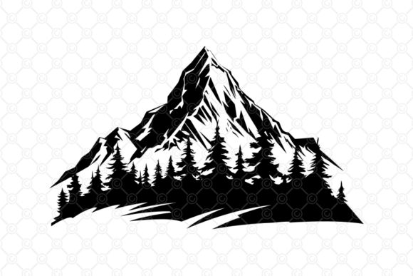 Download Mountain SVG - 012, Mountain Silhouette - Silhouette Collection