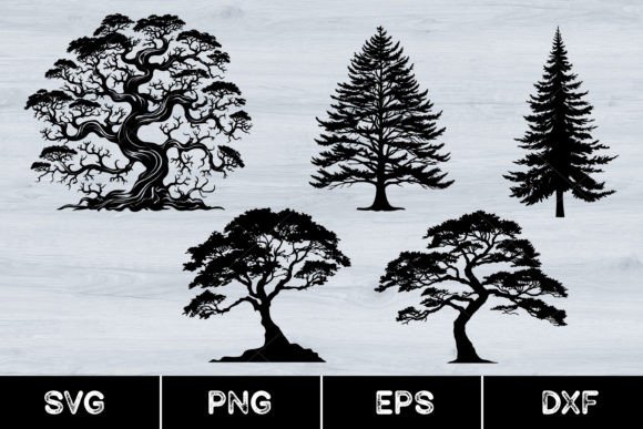 Download Tree Silhouette, Pine Tree, Svg - Silhouette Collection