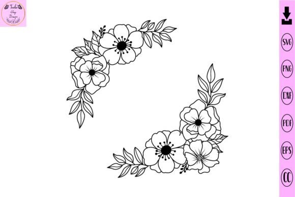 Download Floral Corner Svg Flower Svg Flowers Svg - Premium Resources
