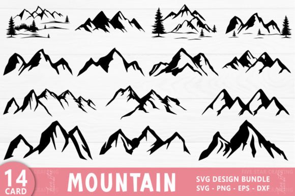 Download Mountain SVG Bundle Mountain Silhouette - Silhouette Collection