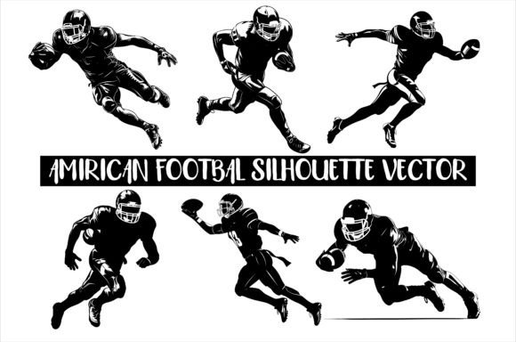 Download American Football Silhouette Vector - Silhouette Collection