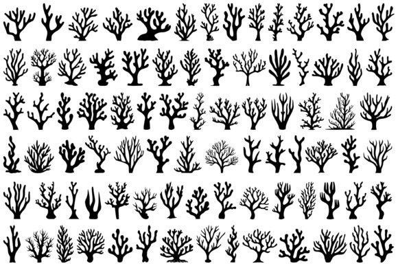 Download Coral Silhouettes - Silhouette Collection