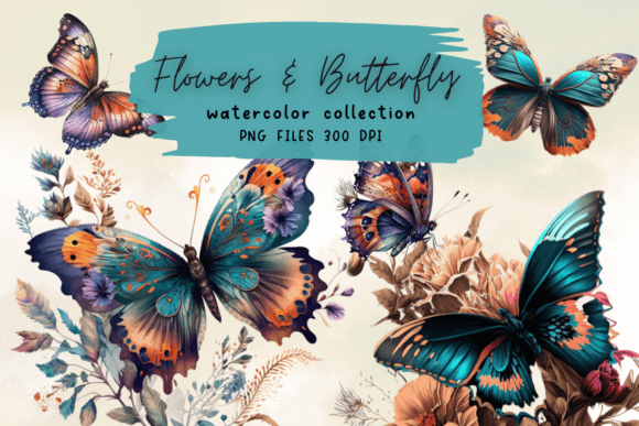 Download Vintage Butterfly Floral Sublimation - Floral sublimation Collection