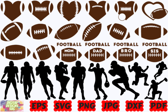 Download Football Silhouette | Football Cut Files - Silhouette Collection