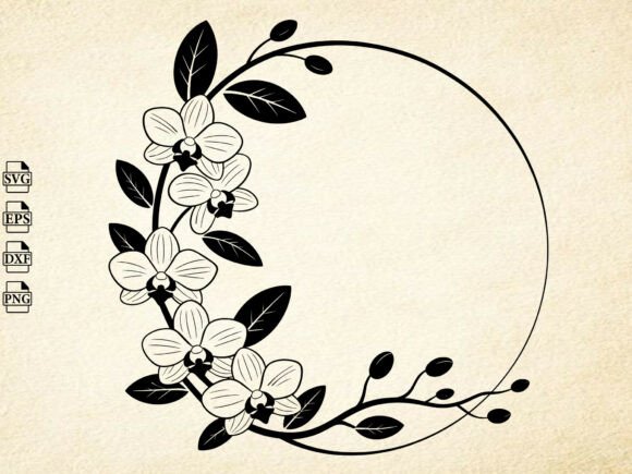 Download Orchid Flower Svg, Orchid Silhouette - Silhouette Collection