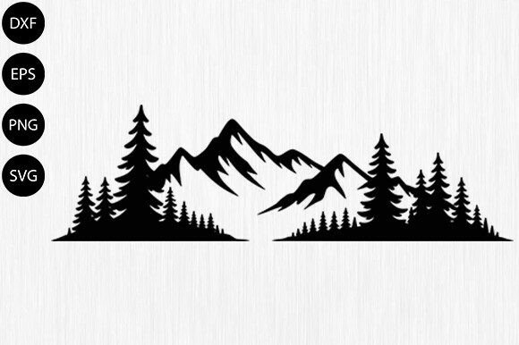Download Wilderness Svg,Mountain Svg,silhouette - Silhouette Collection